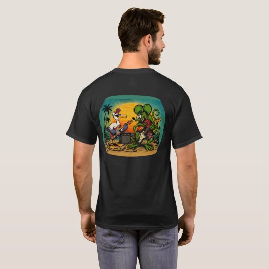 Strand-Band T-Shirt (Schwarz voll)