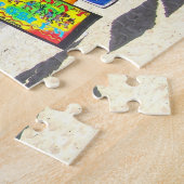 Strand Bar Jamaika. Puzzle (Seite)