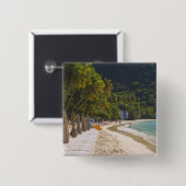 Strand bei Cane Garden Bay, Insel Tortola Button (Vorne & Hinten)