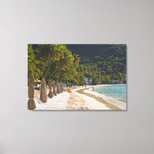 Strand bei Cane Garden Bay, Insel Tortola Leinwanddruck