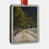 Strand bei Cane Garden Bay, Insel Tortola Silbernes Ornament (Rechts)