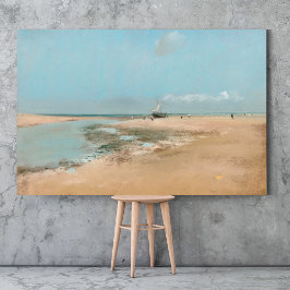 Strand bei Ebbe (Mündung des Flusses 1869) Edgar Poster