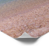 Strand bei Ebbe Poster (Ecke)