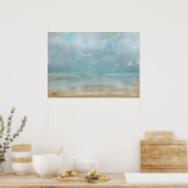 Strand bei Ebbe von Edgar Degas Poster (Küche)