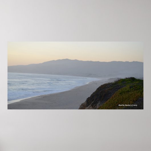 Strand bei Halb Moon Bay II - Foto Print Poster (Vorne)
