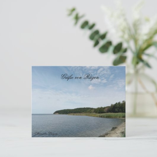 Strand bei Lietzow Postkarte (Stehend Vorderseite)