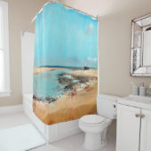 Strand bei Low Tide (Mouth of the River), Edgar De Duschvorhang (Beispiel)