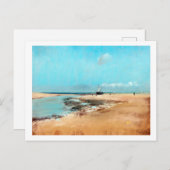 Strand bei Low Tide (Mouth of the River), Edgar De Postkarte (Vorne/Hinten)