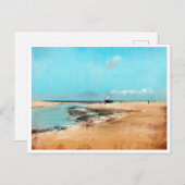 Strand bei Low Tide (Mouth of the River), Edgar De Postkarte (Vorne/Hinten)