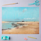 Strand bei Low Tide (Mouth of the River), Edgar De Seidenpapier (Basteln)