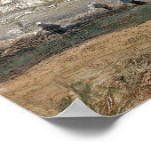 Strand bei Scheveningen im Stormy Weather by Vince Poster (Ecke)