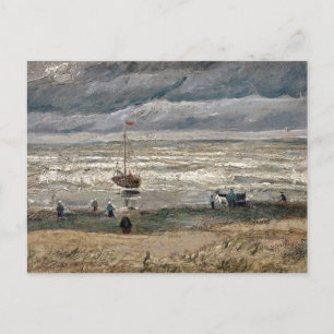 Strand bei Scheveningen in Stormy Weather-Van Gogh Postkarte