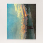 Strand bei Sonnenuntergang mit paarweiser Ölmalere Puzzle (Vertikal)