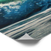 Strand bei Sonnenuntergang Poster (Ecke)