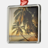 Strand bei Sonnenuntergang, Trinidad Ornament Aus Metall (Links)