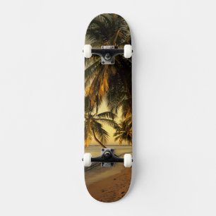 Strand bei Sonnenuntergang, Trinidad Skateboard