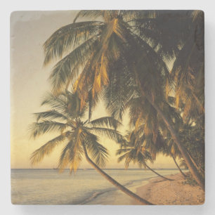 Strand bei Sonnenuntergang, Trinidad Steinuntersetzer
