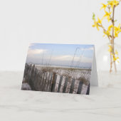 Strand bei Sun unten Karte (Gelbe Blume)
