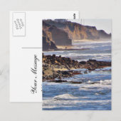 Strand bei Sunset Cliffs Postkarte (Vorne/Hinten)