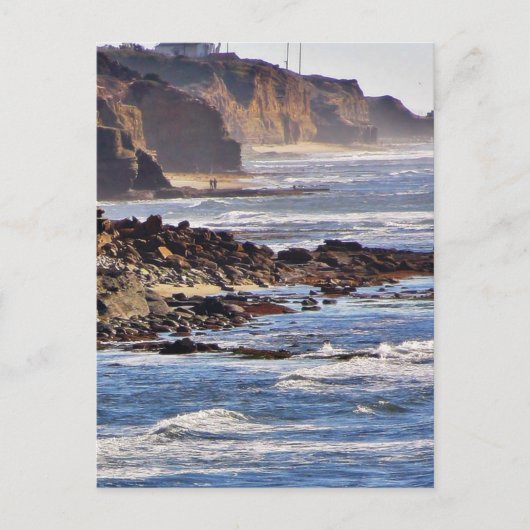 Strand bei Sunset Cliffs Postkarte (Vorderseite)
