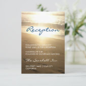 Strand bei Sunset - Empfang Begleitkarte (Stehend Vorderseite)