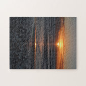 Strand bei Sunset Puzzle (Horizontal)