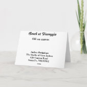 Strand bei Viareggio Karte (Rückseite)