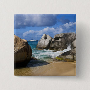Strand bei Virgin Gorda, Britische Jungferninseln Button