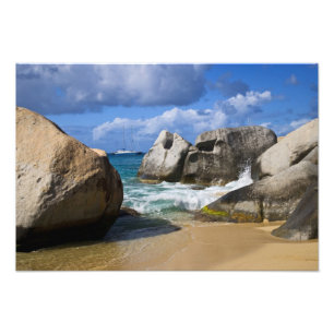 Strand bei Virgin Gorda, Britische Jungferninseln Fotodruck