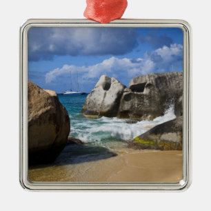 Strand bei Virgin Gorda, Britische Jungferninseln Ornament Aus Metall