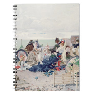 Strand bei Yport, 1878 (Öl auf Leinwand) Notizblock