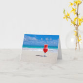 Strand-Beifall Karte (Gelbe Blume)