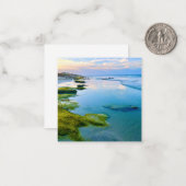 Strand beim Mini-Notecard-Set Mitteilungskarte (Vorderseite/Rückseite Beispiel)