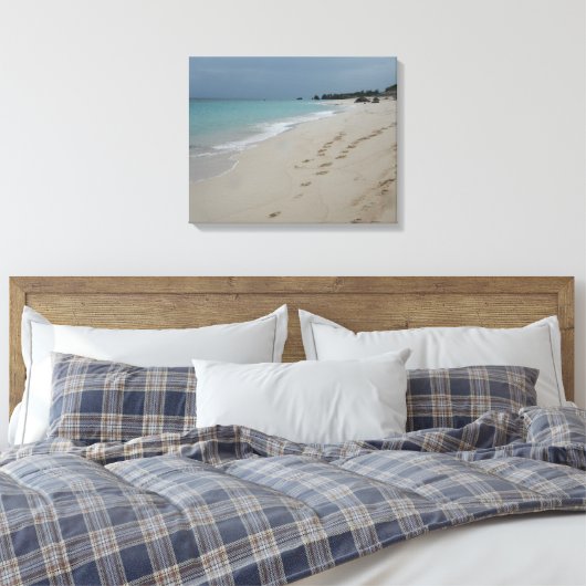 Strand Bermuda Leinwanddruck (Insitu (Schlafzimmer))