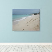 Strand Bermuda Leinwanddruck (Insitu (Holzboden))