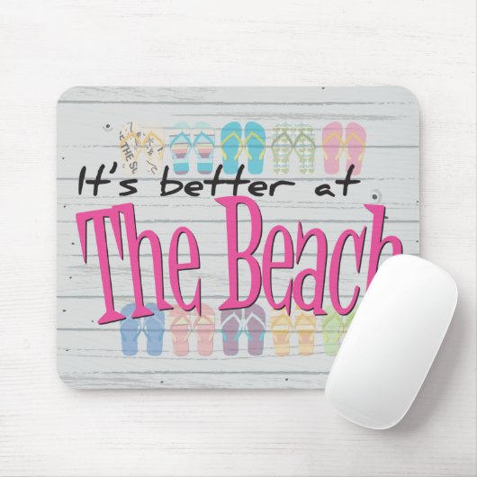 Strand - Besser am Strand Mousepad (Mit Mouse)