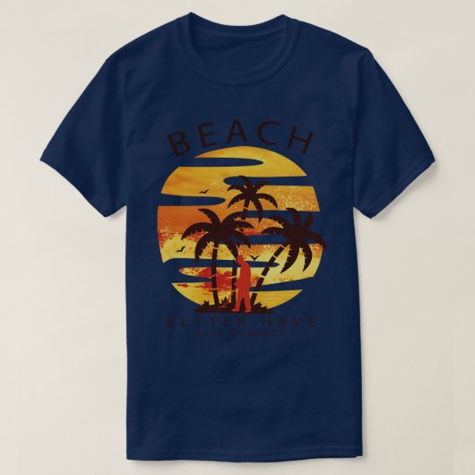Strand besser haben mein Geld Treasure Hunter Meta T-Shirt (Design vorne)