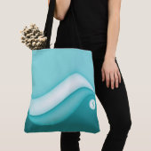 Strand bewegt mit Monogramm Sommer-Zuerstblau Tasche (Von Nahem)