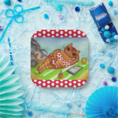 Strand Bikini Katze Pappteller (Party)