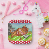 Strand Bikini Katze Pappteller (Party)