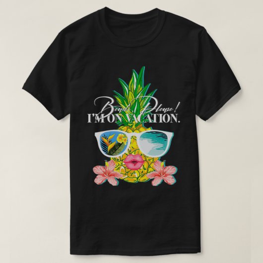 Strand, bitte bin ich im Urlaub, Ananas Pullover (Design vorne)