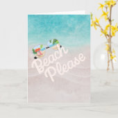 Strand bitte blank karte (Gelbe Blume)