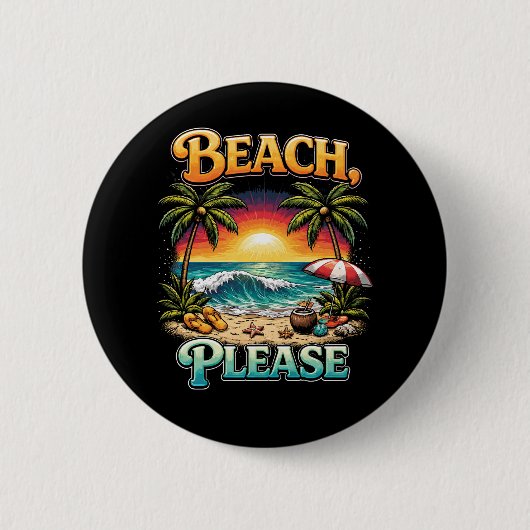 Strand, bitte button (Vorderseite)