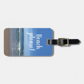 Strand bitte! gepäckanhänger (Vorderseite horizontal)