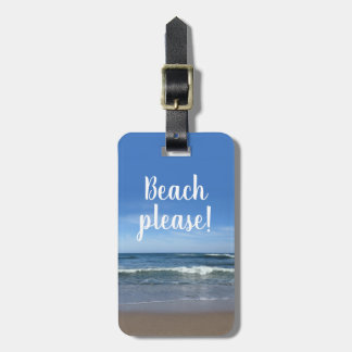Strand bitte! gepäckanhänger