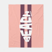 Strand Bitte Girly Pink und Lila gestrichen Fleecedecke (Vorderseite)