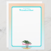 Strand Bitte grenzt ungestrichenes Blatt Papier (Vorne/Hinten)