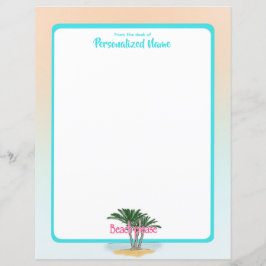 Strand Bitte grenzt ungestrichenes Blatt Papier