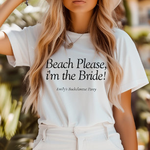 Strand Bitte Ich Bin Die Braut Zitat Junggesellinn Tri-Blend Shirt