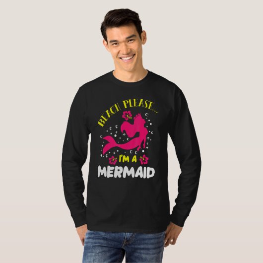 Strand Bitte im Meerjungfrau Schwanz Sea Myth T-Shirt (Vorne ganz)